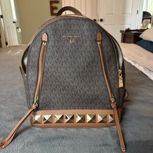 Michael Kors Signature Brooklyn Studded Backpack